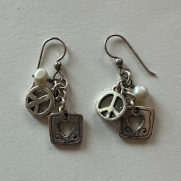 Brighton Peace Earrings - Picture 2 of 3